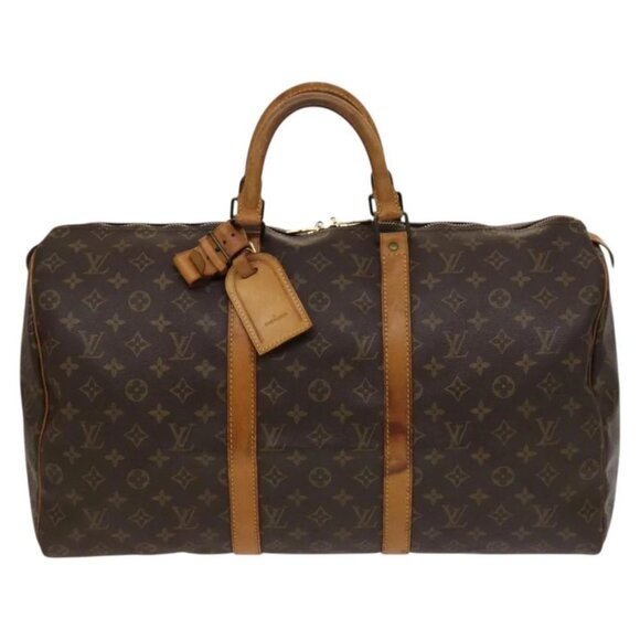 LOUIS VUITTON Monogram Keepall 50 Boston Bag LV Auth - Picture 2 of 16